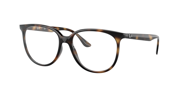 RB4378V Havana KunststofEyeglass Frames van B24, Hoekweergave