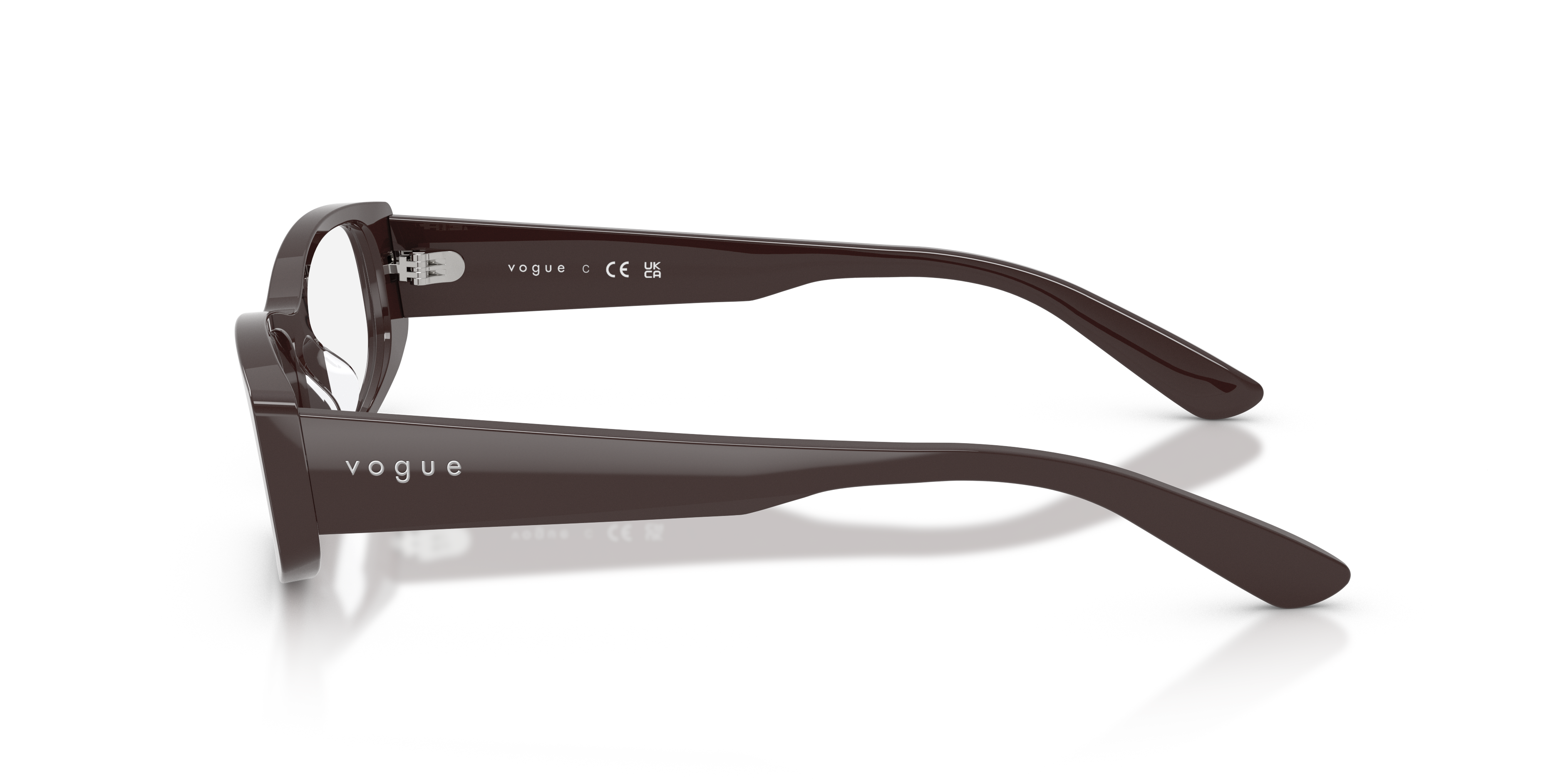 VO5699U Moka AcetatEyeglass Frames von B24, Seitenansicht