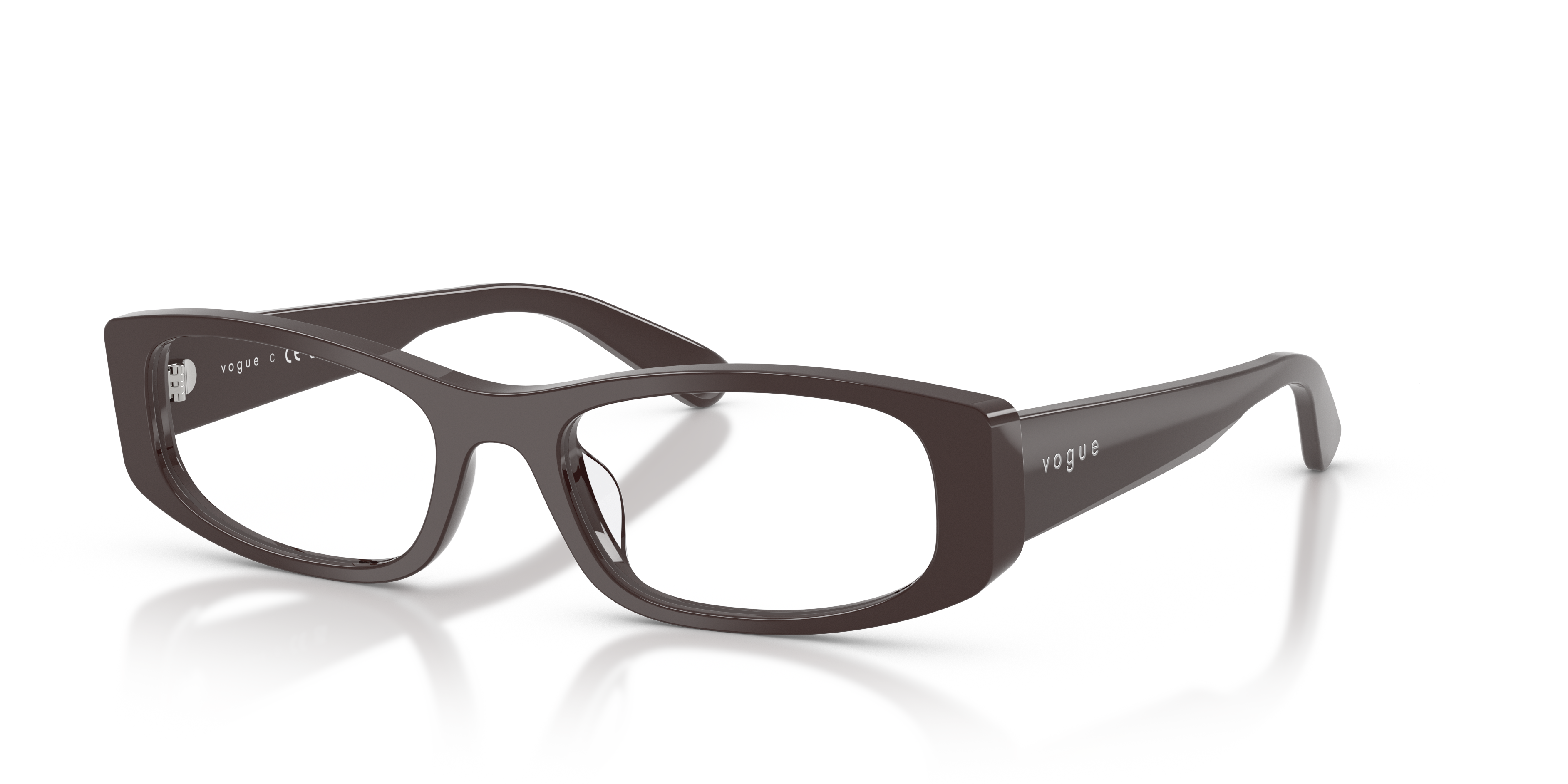 VO5699U Moka AcetatEyeglass Frames von B24, Dreiviertelansicht