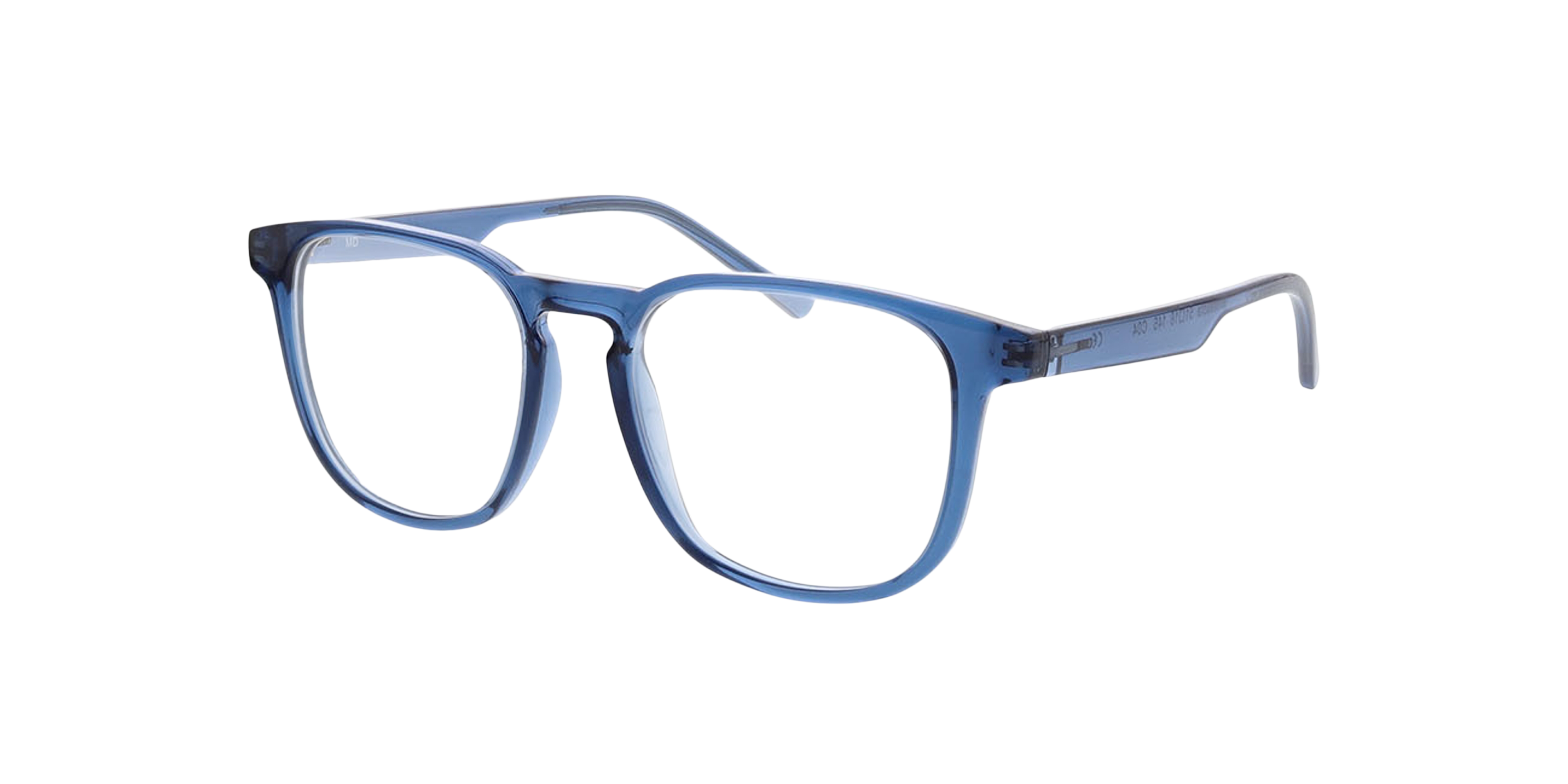 Minnesota Kristalblauw KunststofEyeglass Frames van B24, Hoekweergave