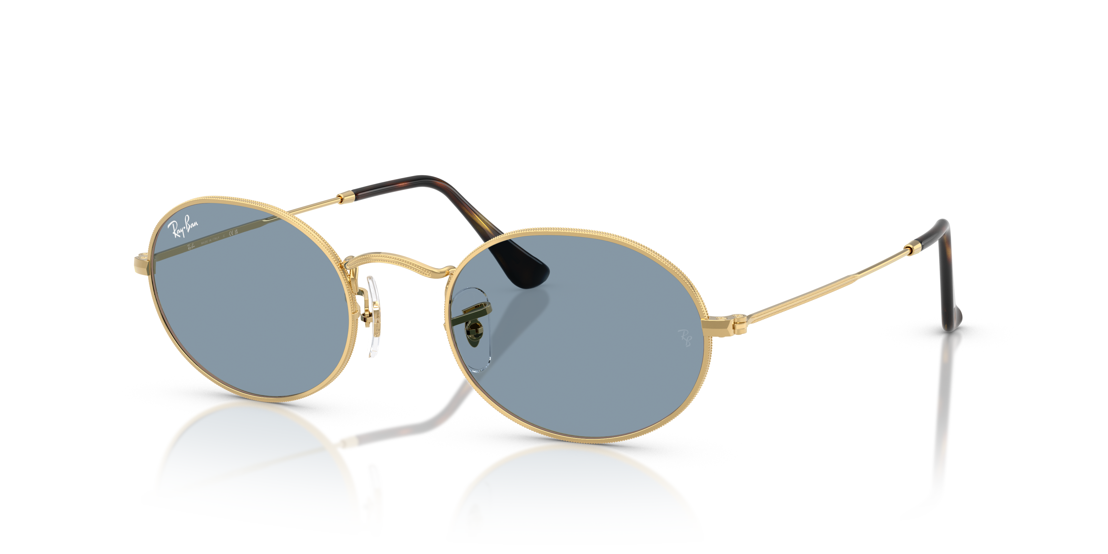 RB3547 Arista goud MetaalSunglass Frames van B24, Hoekweergave