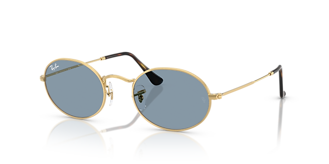 RB3547 Arista Gold MetallSunglass Frames von B24, Dreiviertelansicht