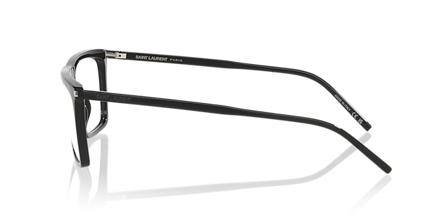 SL 803 Zwart AcetaatEyeglass Frames van B24, Zijaanzicht