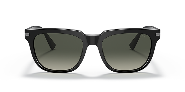PR 04YS Zwart AcetaatSunglass Frames van B24, Vooraanzicht