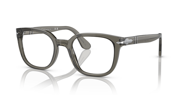 PO3263V Grau AcetatEyeglass Frames von B24, Dreiviertelansicht