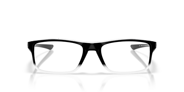 Plank 2.0 Polished Black Clear Fade KunststoffEyeglass Frames von B24, Vorderansicht