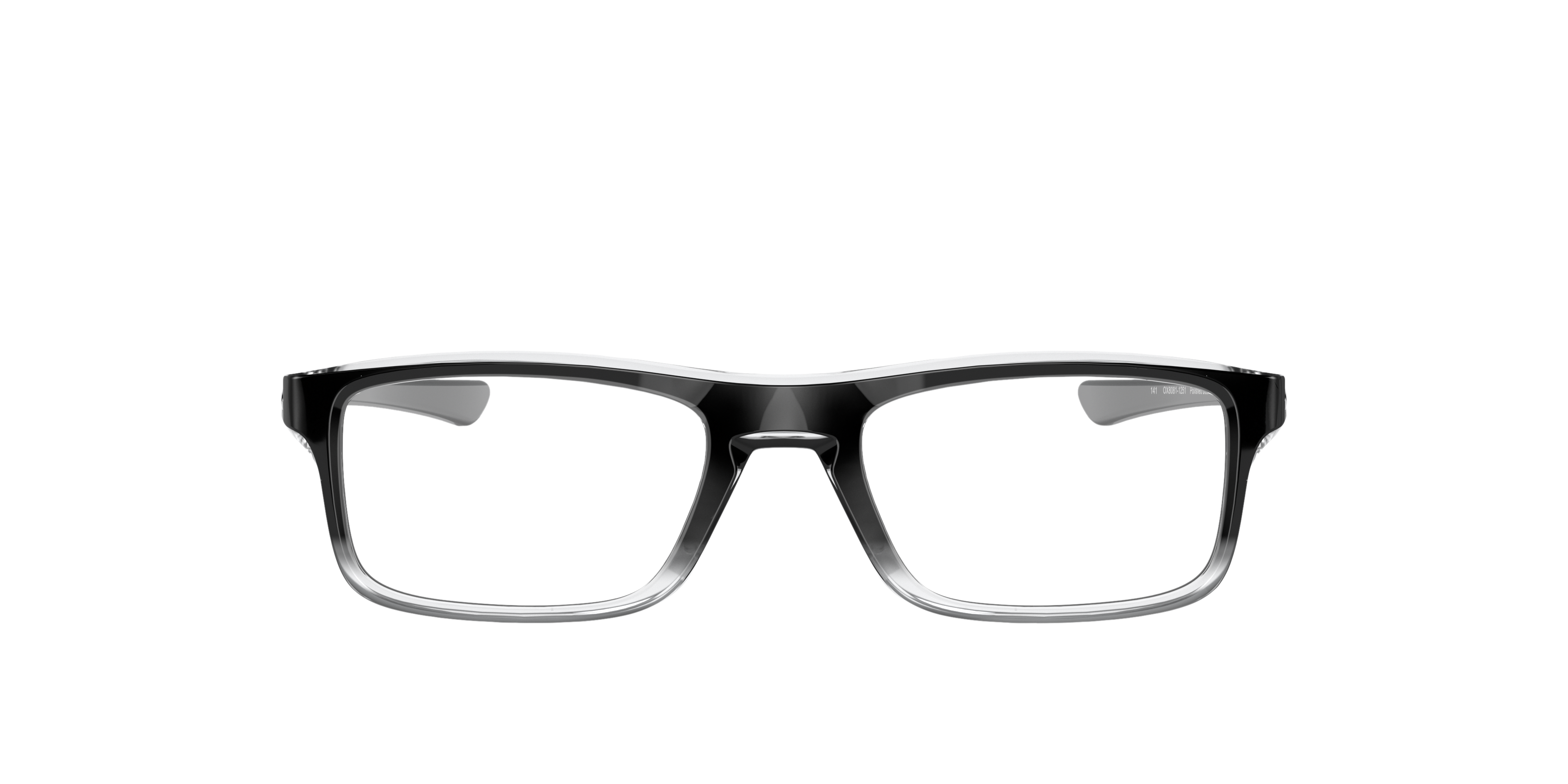 Plank 2.0 Polished Black Clear Fade KunststoffEyeglass Frames von B24, mit getönten Gläsern
