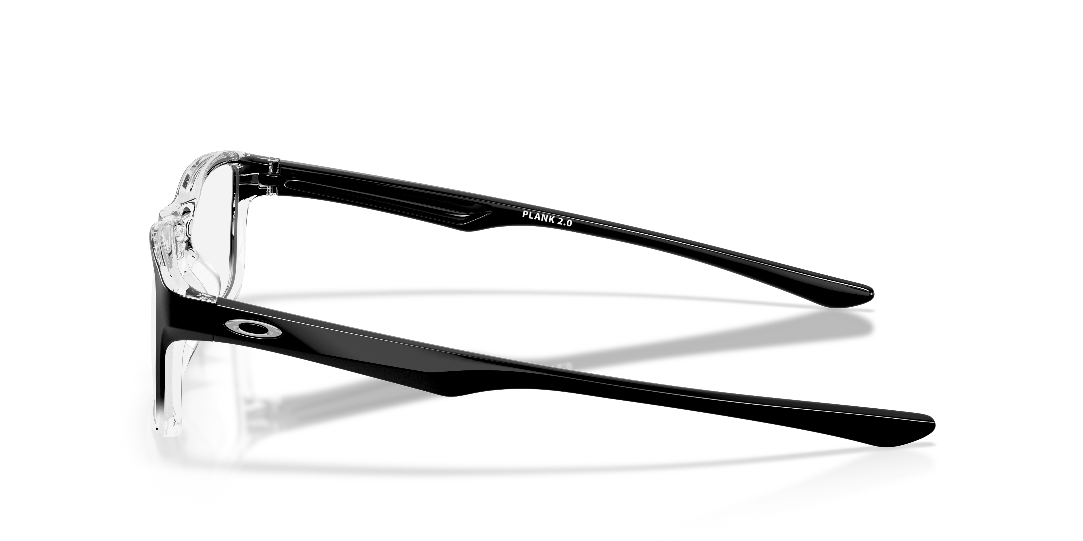 Plank 2.0 Polished Black Clear Fade KunststoffEyeglass Frames von B24, Seitenansicht