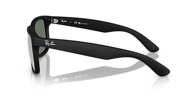 RB4165 Rubber zwart KunststofSunglass Frames van B24, Zijaanzicht