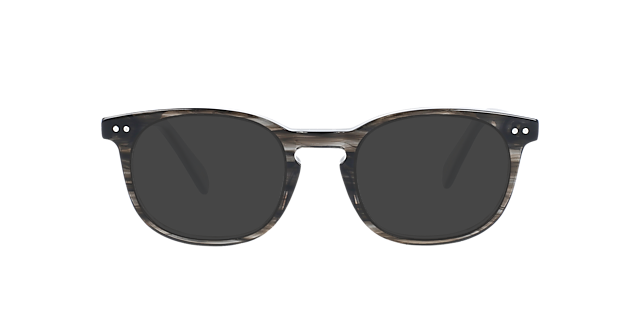 Clark Striped Gainsboro AcetatEyeglass Frames von B24, mit getönten Gläsern