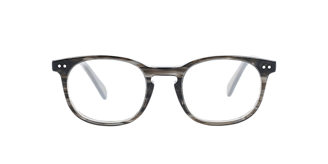 Clark Striped Gainsboro AcetatEyeglass Frames von B24, Vorderansicht