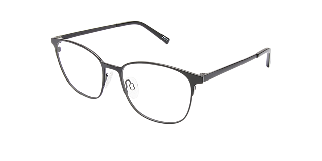 Luna Black Titanium TitaanEyeglass Frames van B24, Hoekweergave