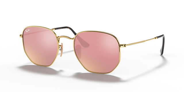 RB3548N Arista goud MetaalSunglass Frames van B24, Hoekweergave