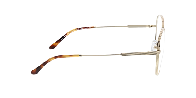 Jade Goud  &  Havana MetaalEyeglass Frames van B24, Zijaanzicht
