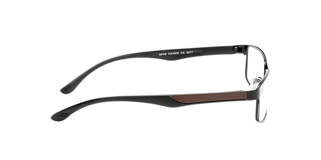 Bolton Black  &  Brown MetallEyeglass Frames von B24, Seitenansicht