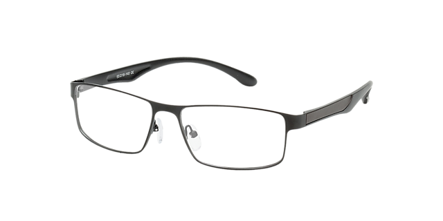 Bolton Black  &  Brown MetallEyeglass Frames von B24, Dreiviertelansicht