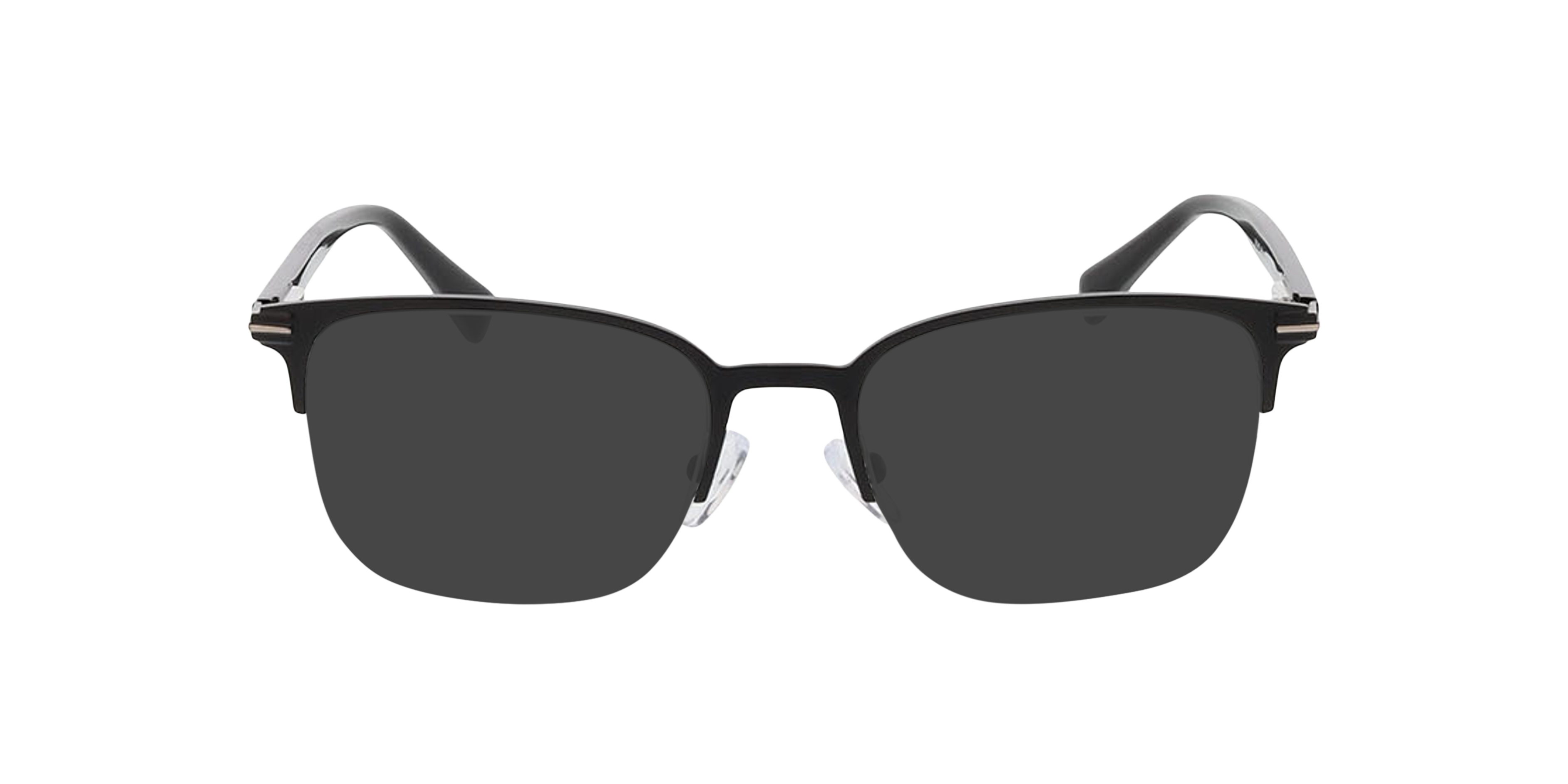 Alabama Matzwart  &  zwart MetaalEyeglass Frames van B24, met getinte lenzen