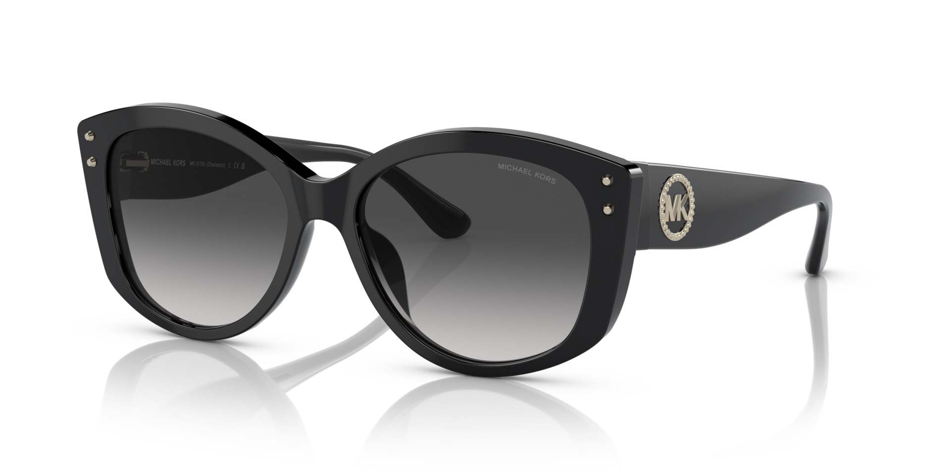 MK2175U Schwarz AcetatSunglass Frames von B24, Dreiviertelansicht