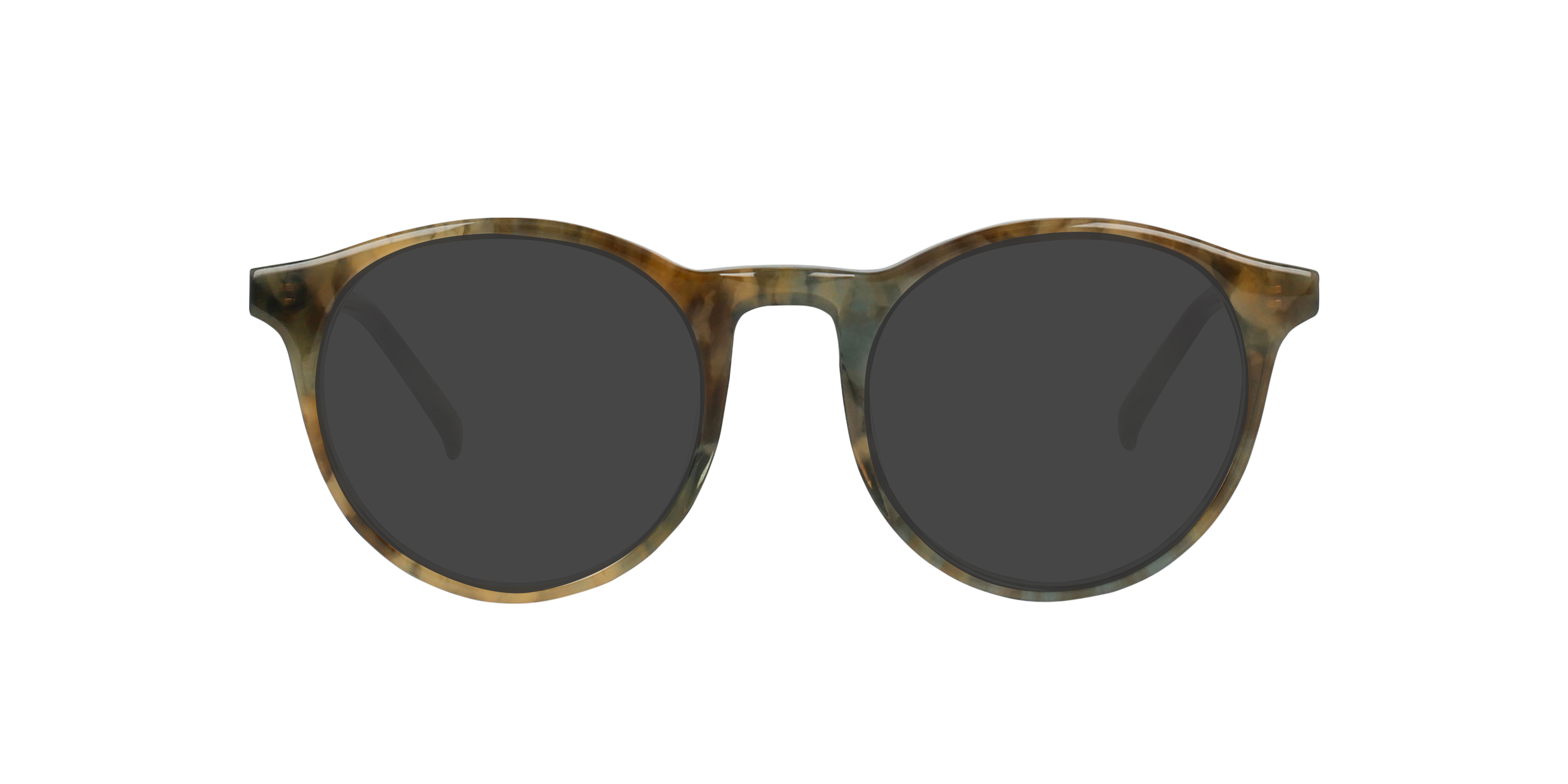 Ruben African Greenish AcetatEyeglass Frames von B24, mit getönten Gläsern