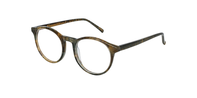 Ruben African Greenish AcetatEyeglass Frames von B24, Dreiviertelansicht