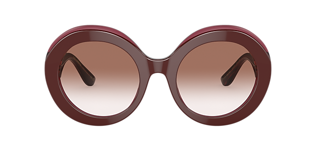 DG4418 Bordeaux & Bordeaux transparent AcetatSunglass Frames von B24, mit getönten Gläsern