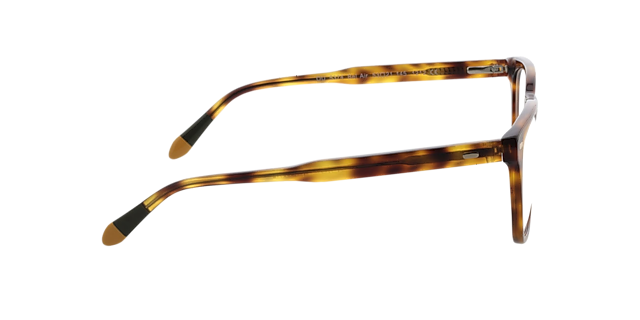 Bel Air Havana  &  kaki geel Havana AcetaatEyeglass Frames van B24, Zijaanzicht
