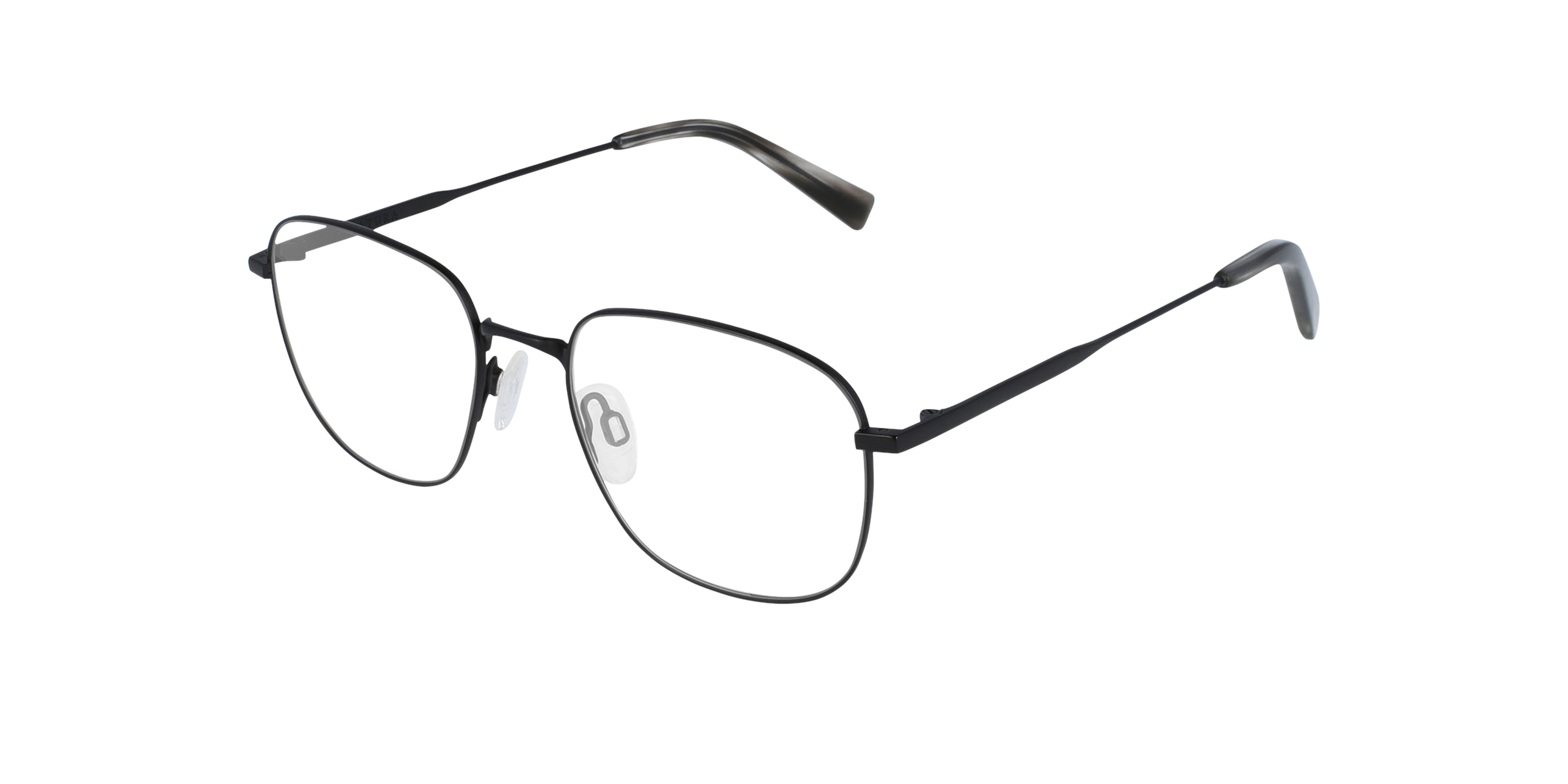 Rider Black Titanium TitanEyeglass Frames von B24, Dreiviertelansicht