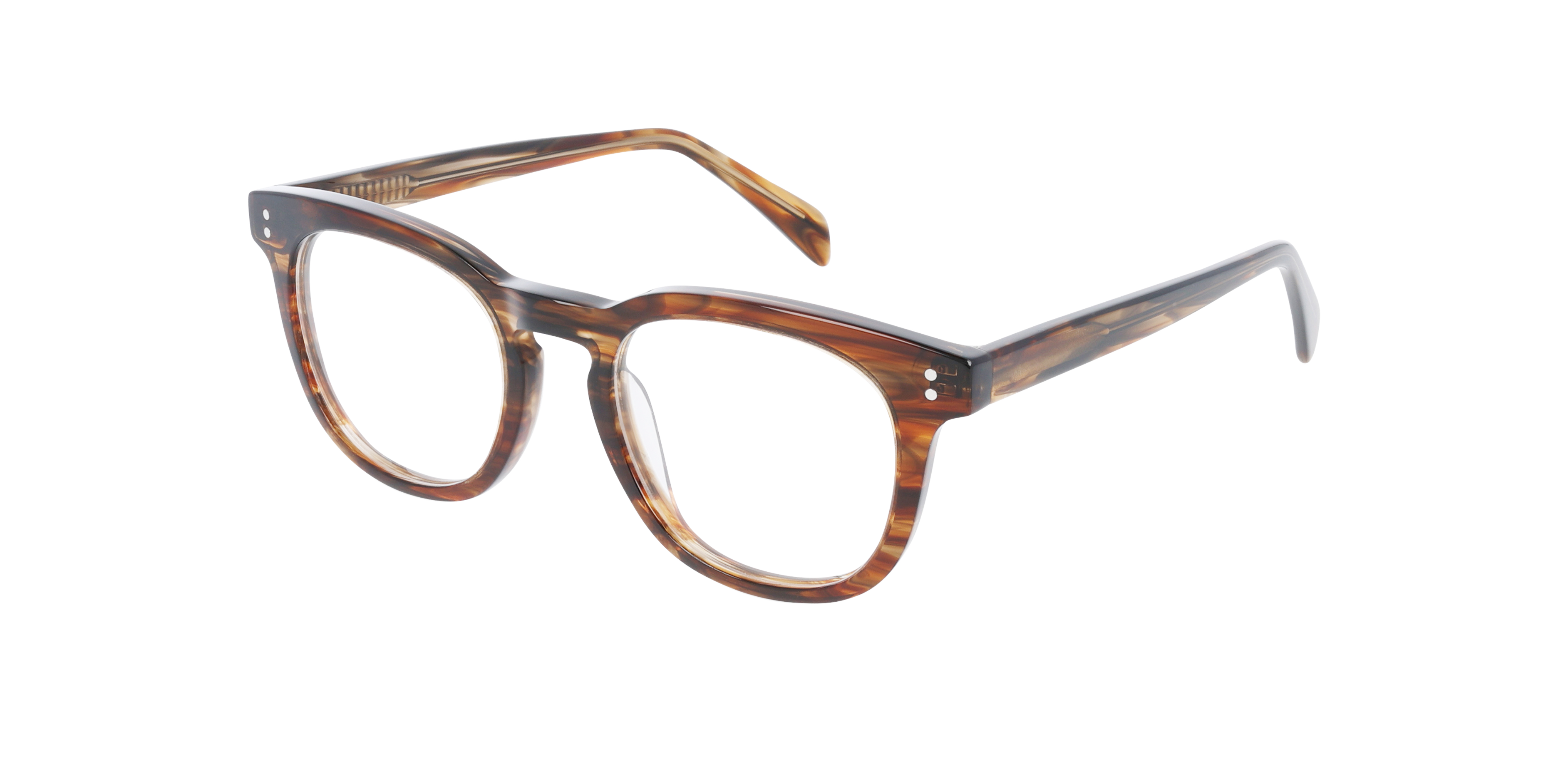 Blake CT Brown Horizon AcetatEyeglass Frames von B24, Dreiviertelansicht