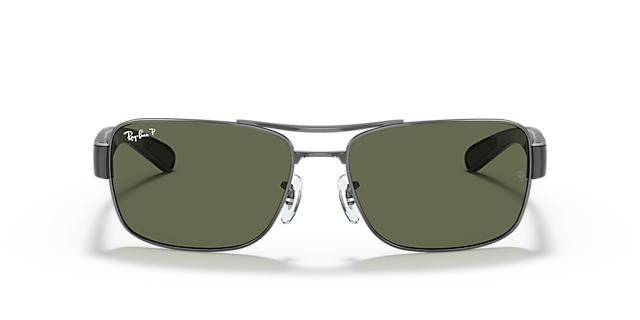 RB3522 Staalgrijs MetaalSunglass Frames van B24, Vooraanzicht