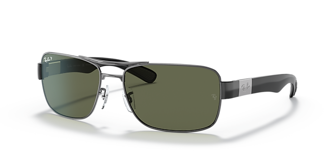 RB3522 Staalgrijs MetaalSunglass Frames van B24, Hoekweergave