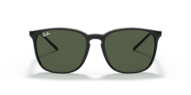 RB4387 Zwart KunststofSunglass Frames van B24, Vooraanzicht