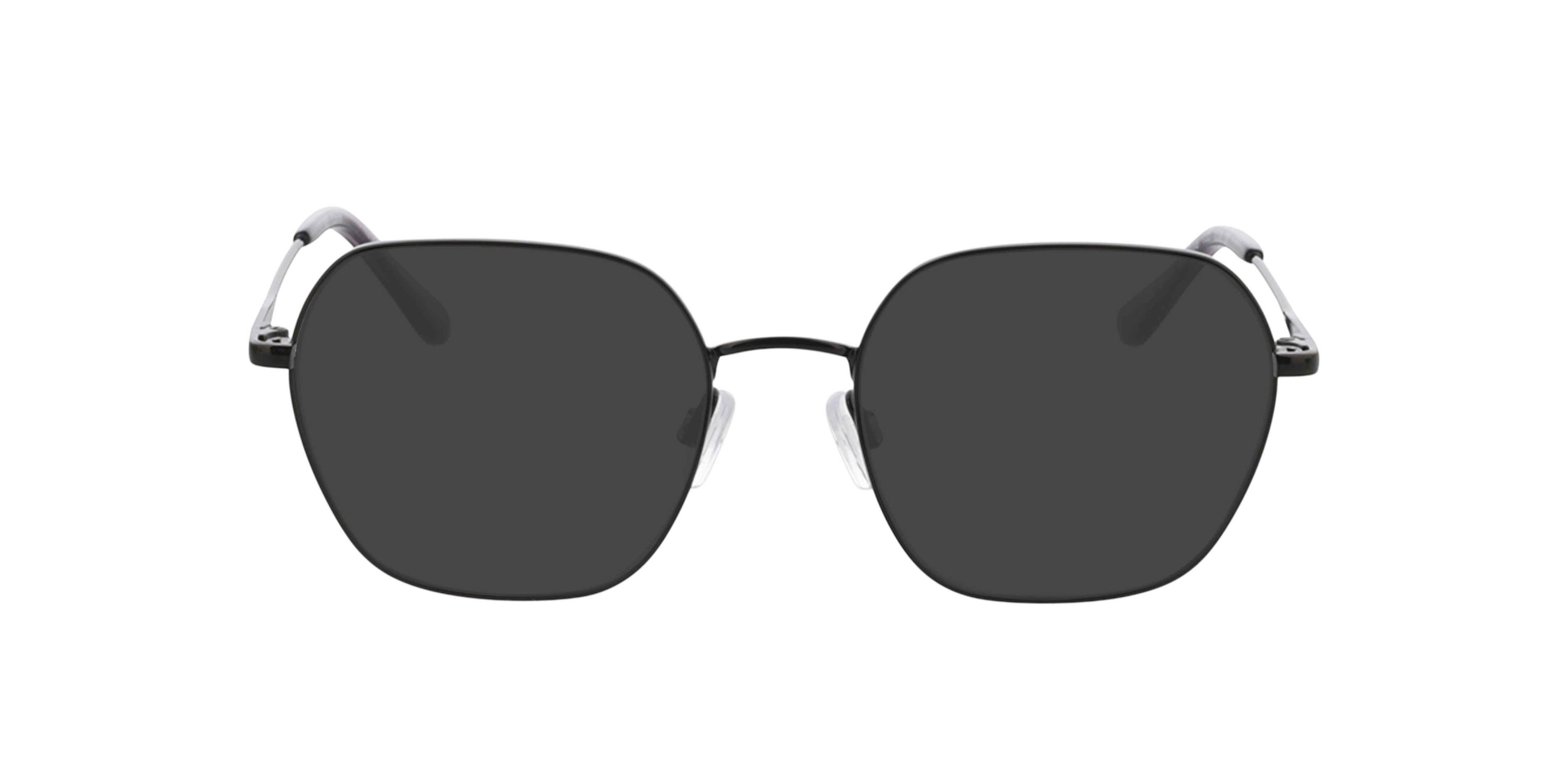 Claire Black  &  Crystal Mauve MetallEyeglass Frames von B24, mit getönten Gläsern