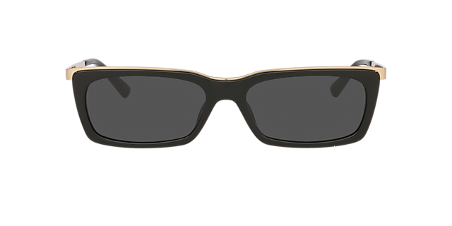 SL 766 Zwart AcetaatSunglass Frames van B24, met getinte lenzen