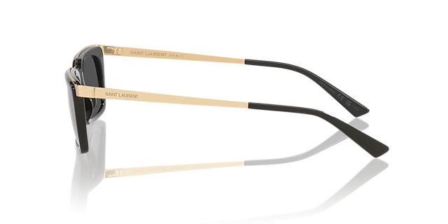 SL 766 Zwart AcetaatSunglass Frames van B24, Zijaanzicht