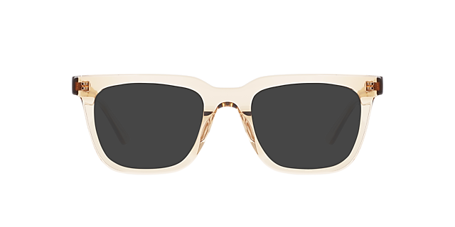 Vince Crystal Caramel AcetaatEyeglass Frames van B24, met getinte lenzen