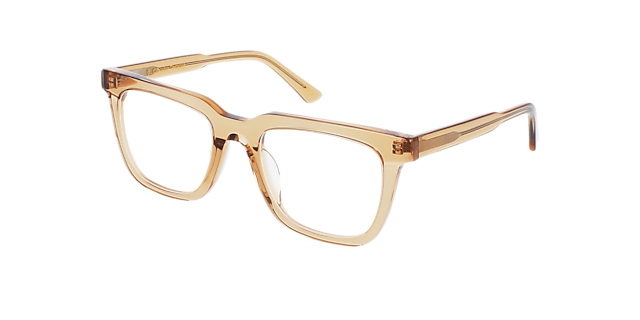 Vince Crystal Caramel AcetaatEyeglass Frames van B24, Hoekweergave