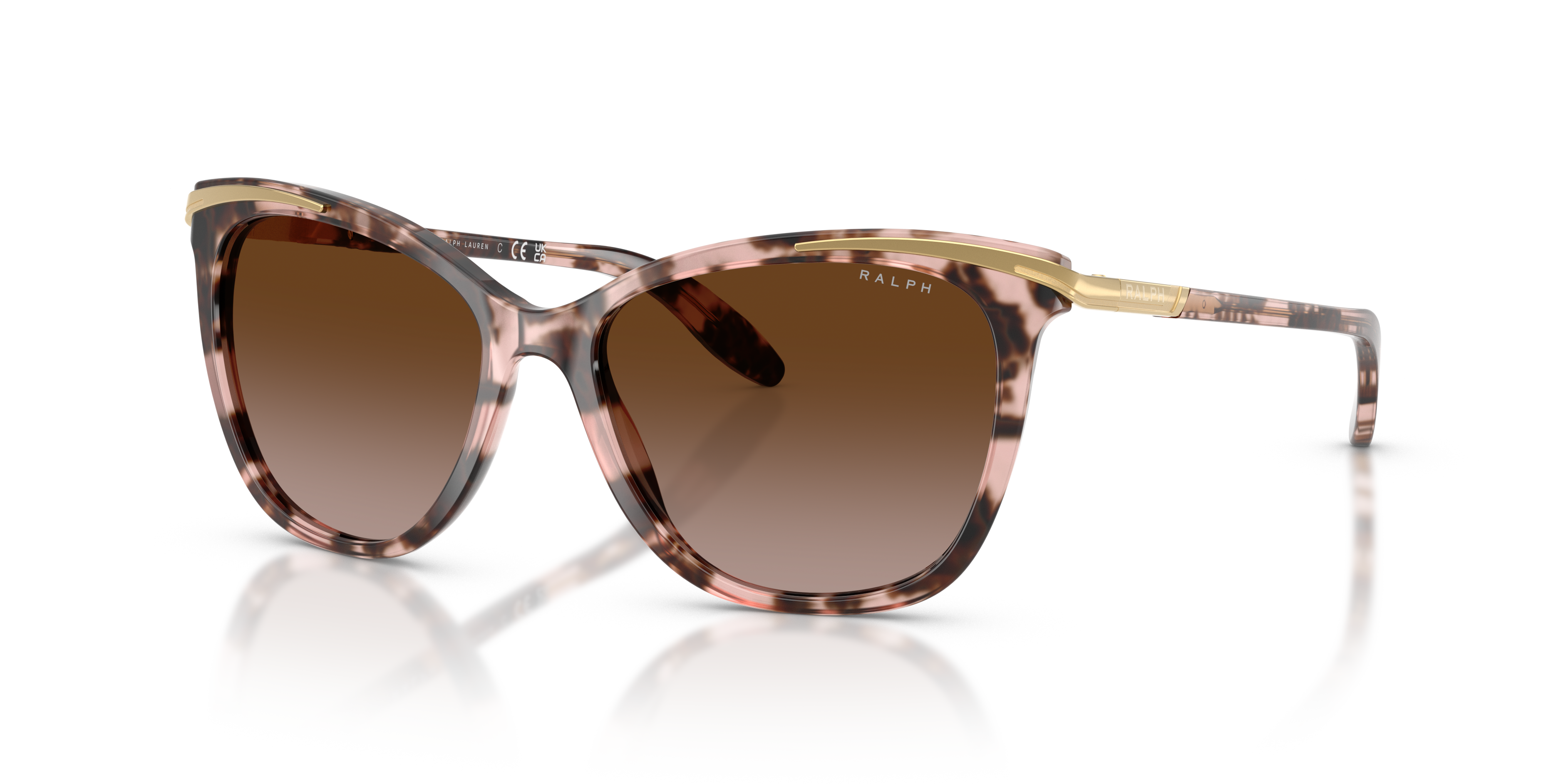 RA5203 Roze tortoise AcetaatSunglass Frames van B24, Hoekweergave