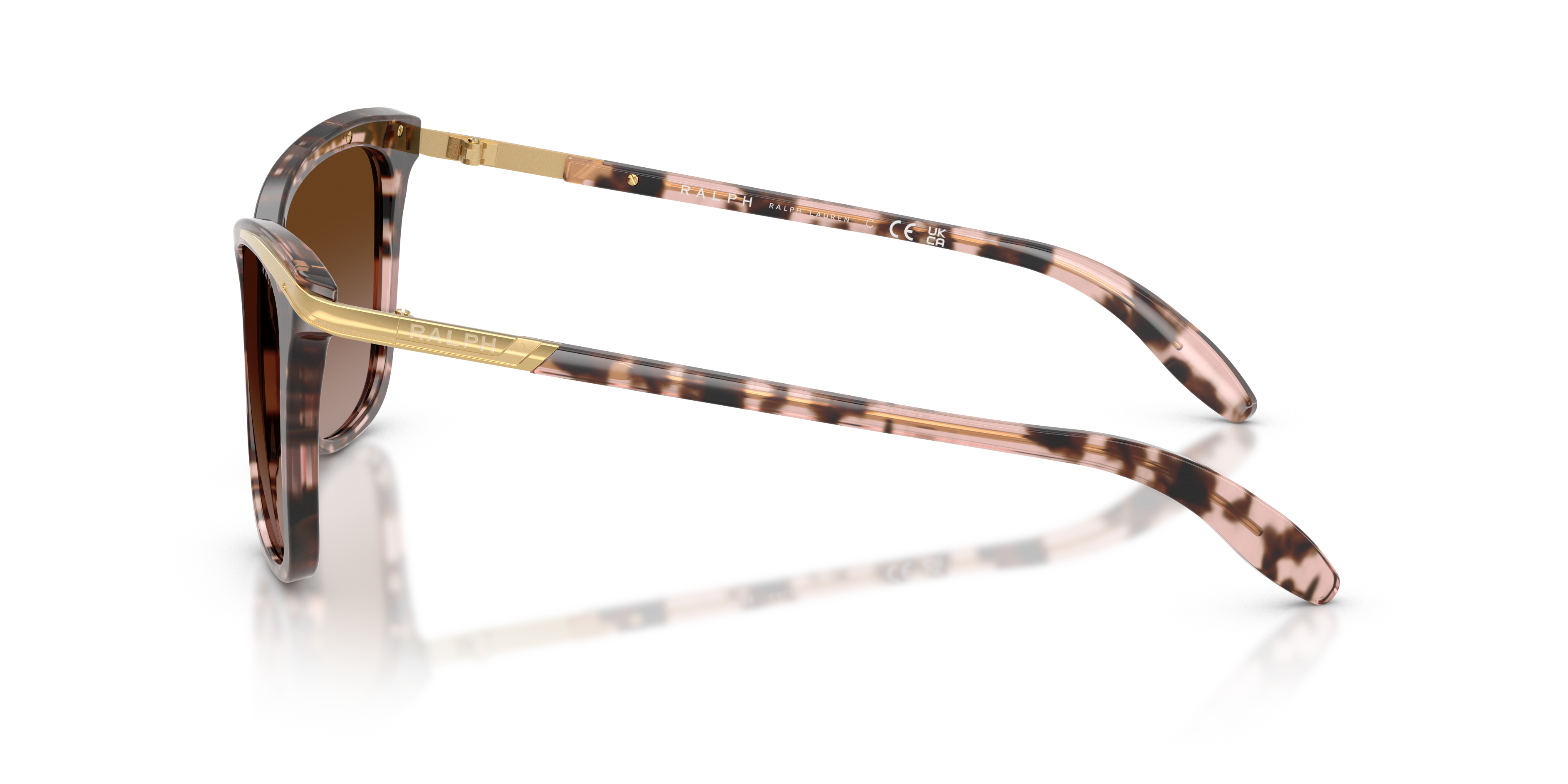 RA5203 Roze tortoise AcetaatSunglass Frames van B24, Zijaanzicht