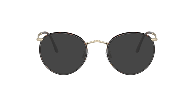 AR 112MJ Blassgold matt & Havana MetallEyeglass Frames von B24, mit getönten Gläsern