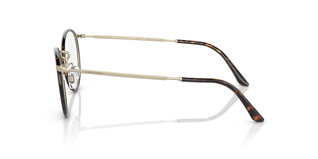 AR 112MJ Blassgold matt & Havana MetallEyeglass Frames von B24, Seitenansicht