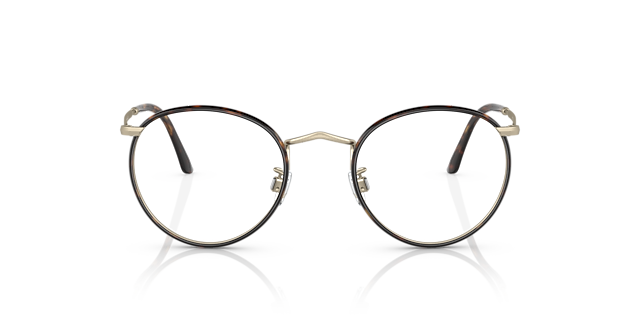 AR 112MJ Blassgold matt & Havana MetallEyeglass Frames von B24, Vorderansicht