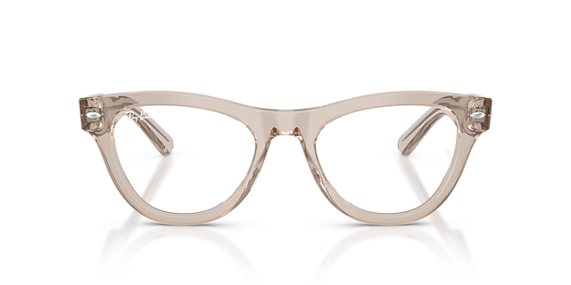 Skyler Optics Hellbraun transparent AcetatEyeglass Frames von B24, Vorderansicht