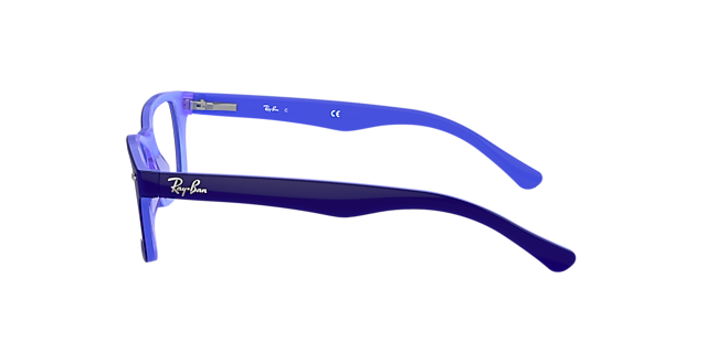 RB1531 Blauw AcetaatEyeglass Frames van B24, Zijaanzicht