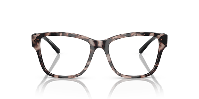 EA3222U Glanzend Roze Havana AcetaatEyeglass Frames van B24, Vooraanzicht