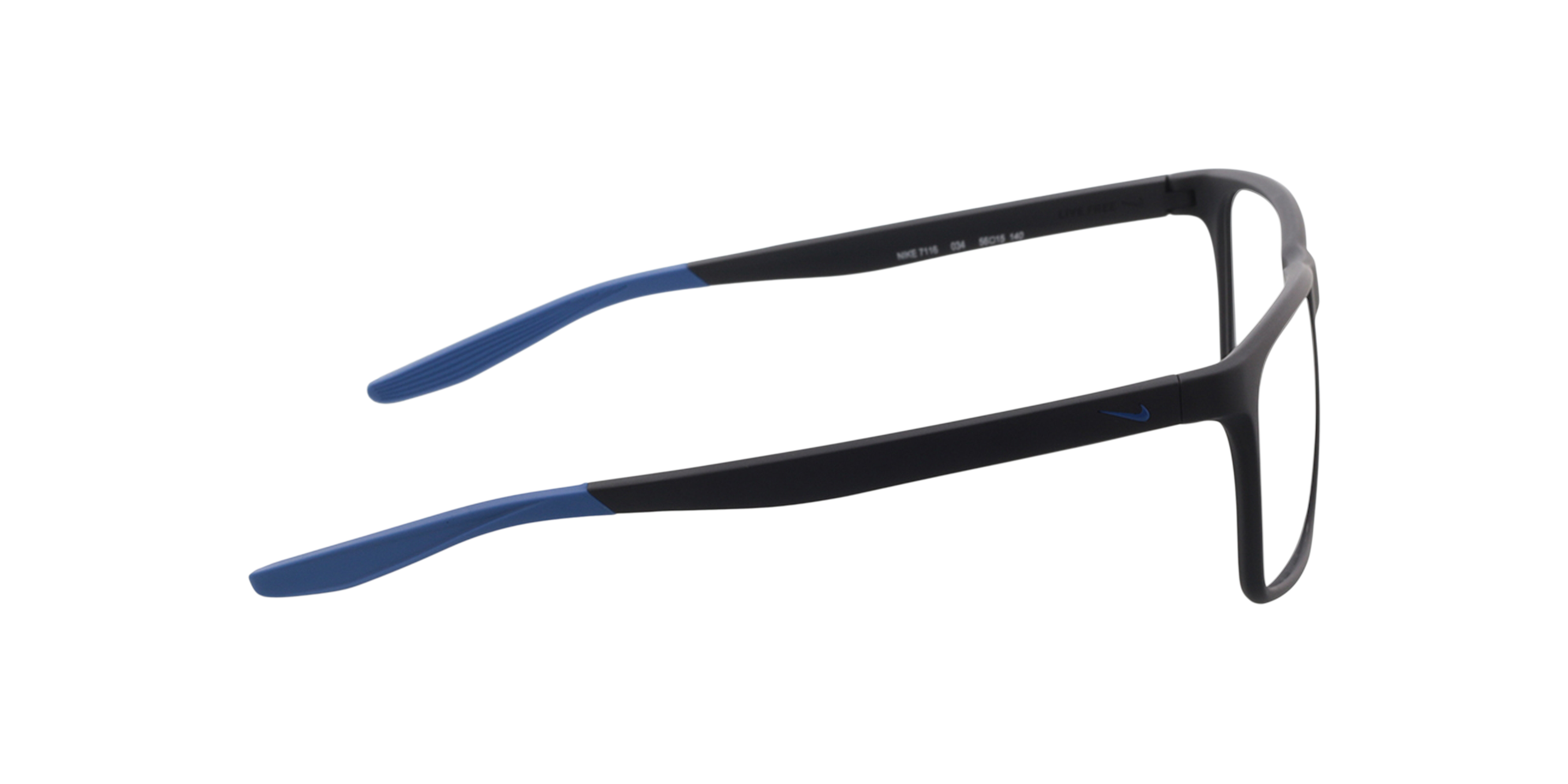 Nike 7116 Grijs mat KunststofEyeglass Frames van B24, Zijaanzicht