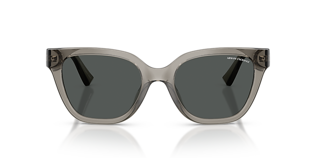 AX4164SU Glänzendes transparentes Grau KunststoffSunglass Frames von B24, Vorderansicht