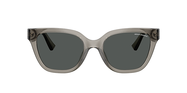 AX4164SU Glänzendes transparentes Grau KunststoffSunglass Frames von B24, mit getönten Gläsern