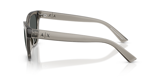 AX4164SU Glänzendes transparentes Grau KunststoffSunglass Frames von B24, Seitenansicht