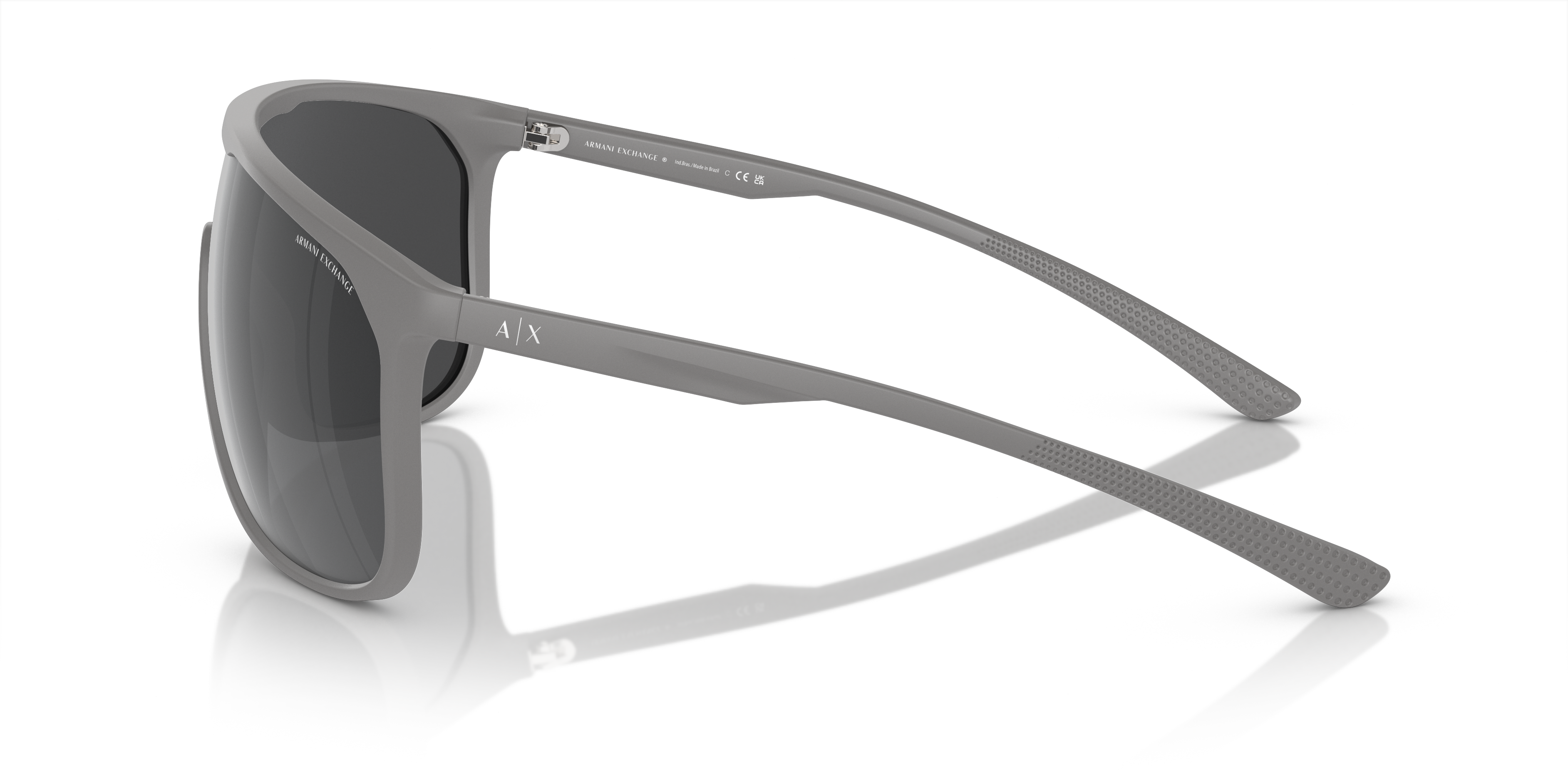 AX4137SU Matgrijs KunststofSunglass Frames van B24, Zijaanzicht