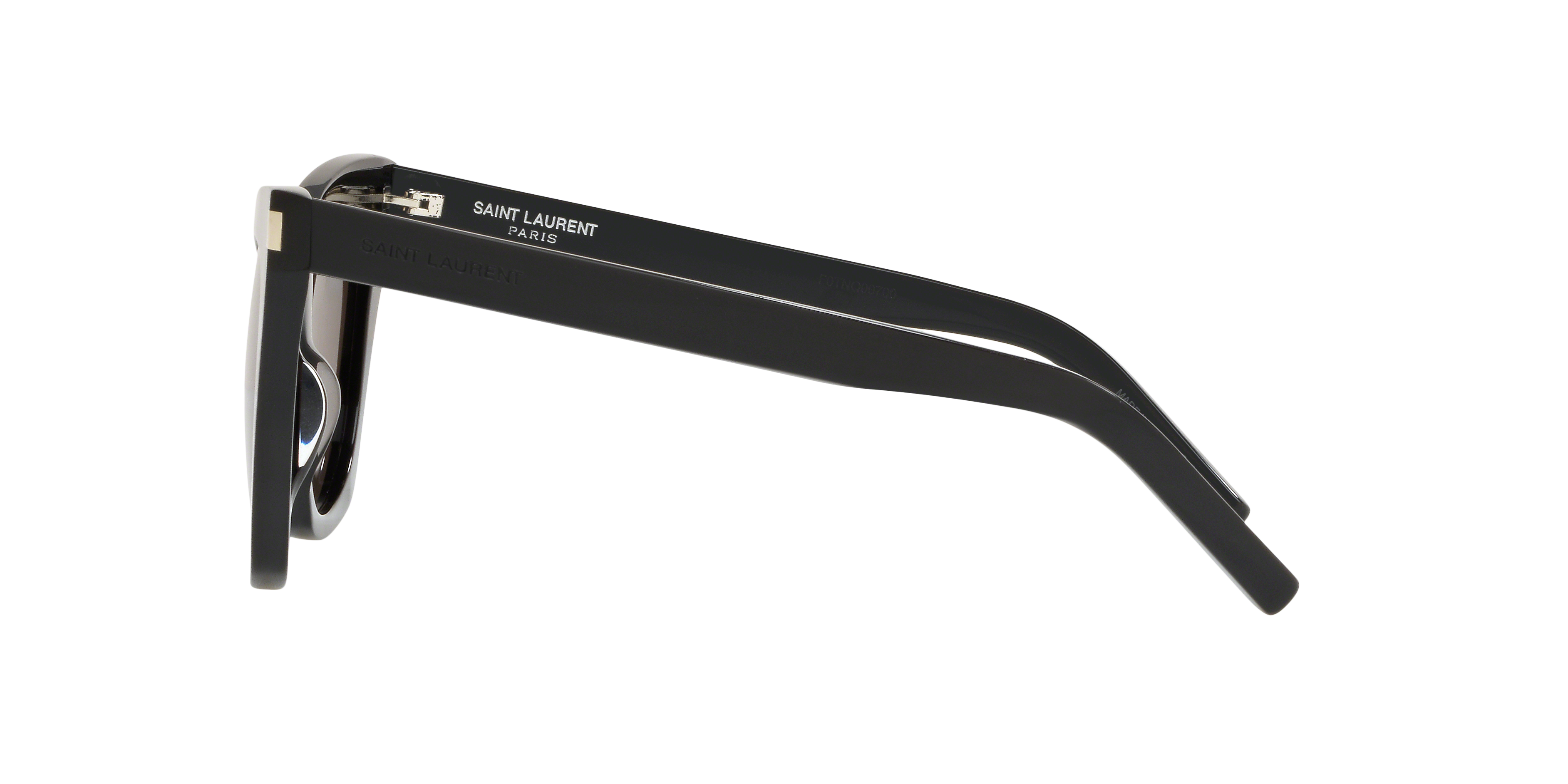 SL 214 KATE Glänzendes Schwarz AcetatSunglass Frames von B24, Seitenansicht